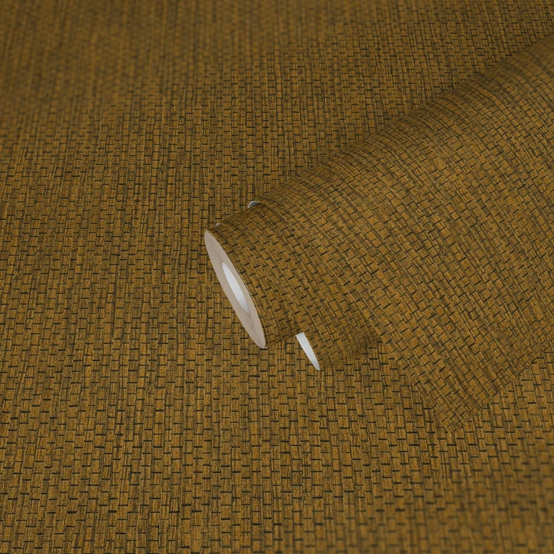 A.S. Création etnisk tapet #Hygge non-woven tapet brun, gul 