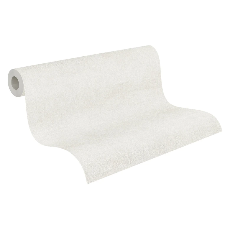 Unitapete mit Struktur Creme Beige – Vliestapete dezent einfarbig modern 