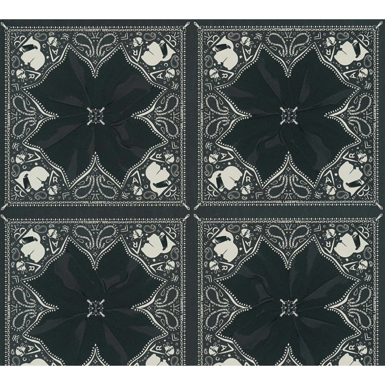 Karl Lagerfeld Papier peint fantaisie Noir, Blanc 