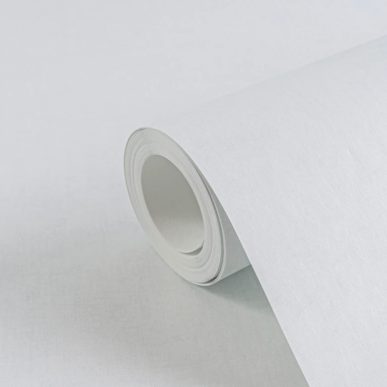 Papel pintado unicolor habitación de niños blanco azul - papel pintado monocromo cuarto de niños 