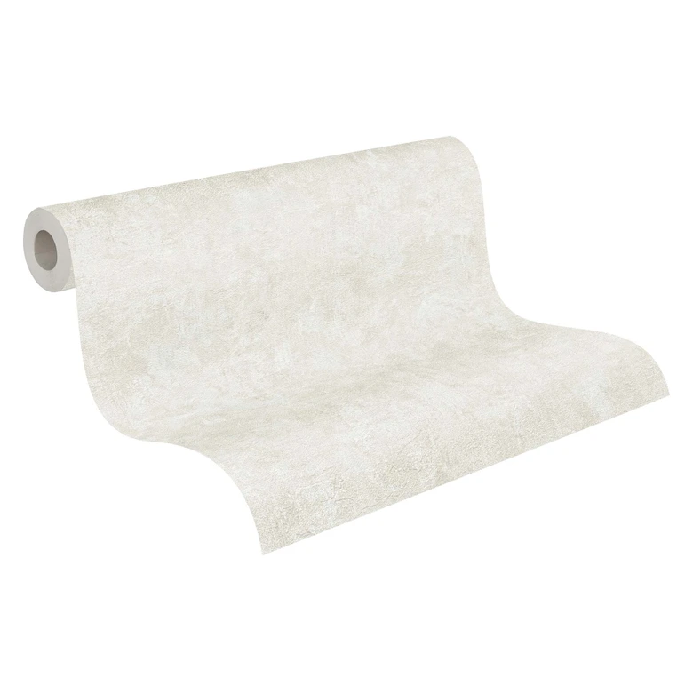 Uni Tapete Used Look - Vliestapete PVC-Frei von A.S. Création Grau Beige 386395 