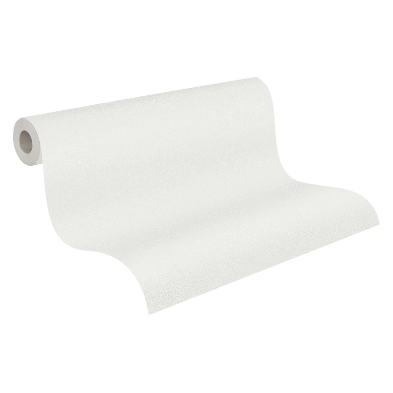 tapetstof optik lysegrå PVC-fri - non-woven tapet plain fra A.S. Création grå 386663 