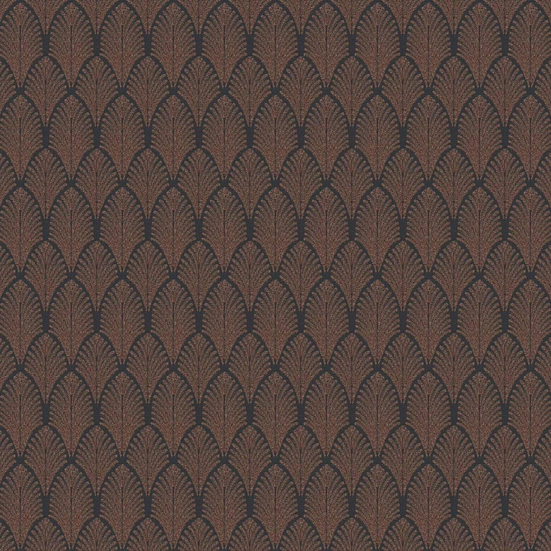 A.S. Création Pop Style Papier peint design - Papier peint mordene cuivre, Noir 