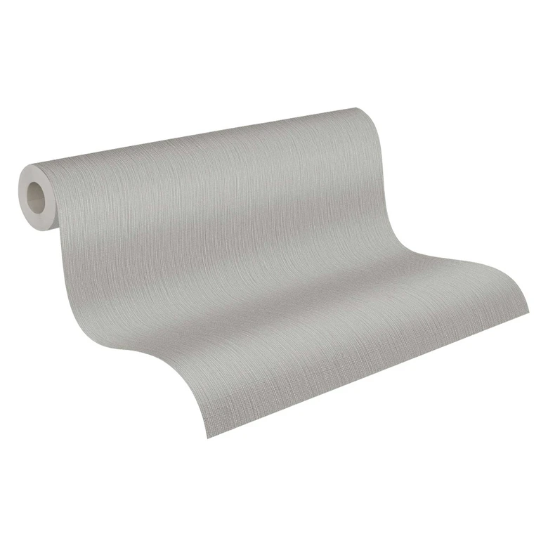 Light gray unit wallpaper - non-woven wallpaper with a fine texture for modern rooms 
