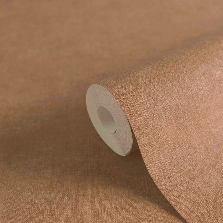 Beige textured plain wallpaper - elegant wall design - non-woven wallpaper 