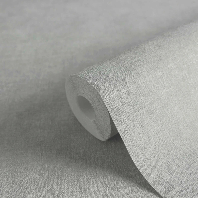 Cool grijs textielstof behang - eenvoudige elegantie vliesbehang 