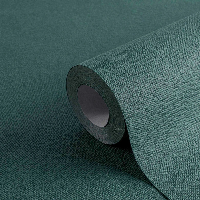 AS Création non-woven tapet New Elegance ensfarvet tapet, grøn 