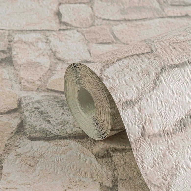 A.S. Création Il Decoro Papier peint effet brique - Beige 