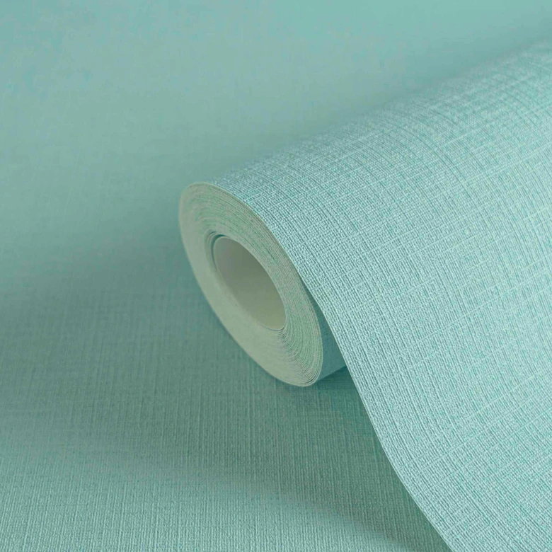 Vliestapete Mintfarben einfarbig leicht strukturiert Uni-Tapete von A.S. Creation 
