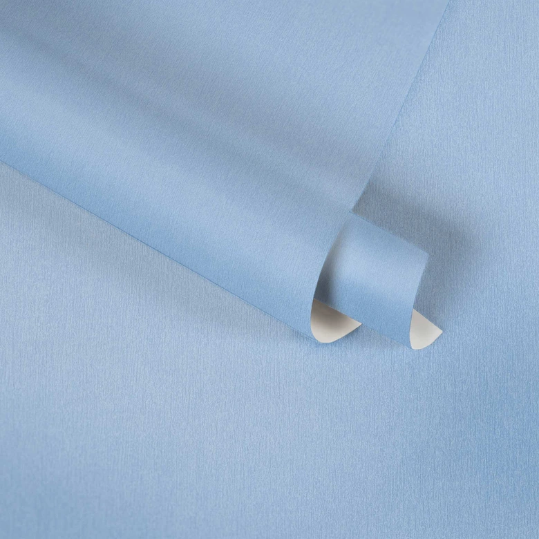 Perfect for the children's room: Smooth blue unit wallpaper for boys - Made in Germany 