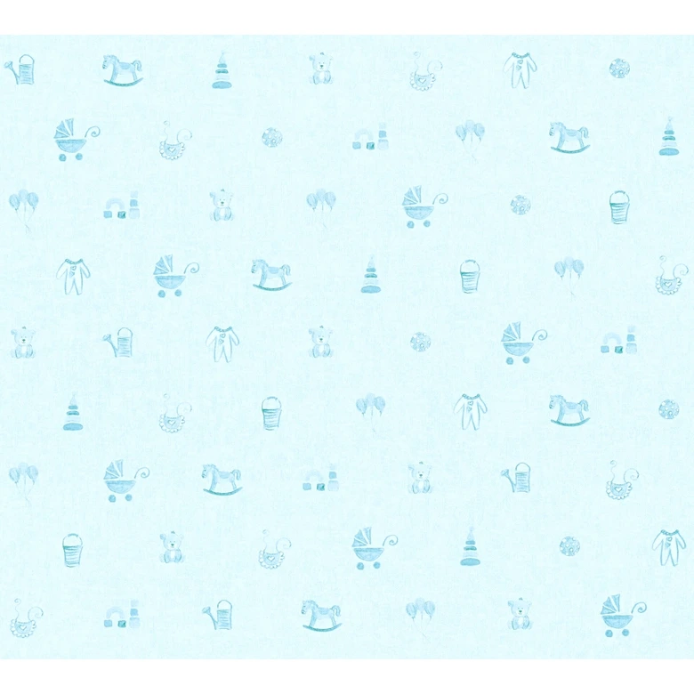 A.S. Création Vliestapete Little Stars Kinderzimmertapete für Babys blau 