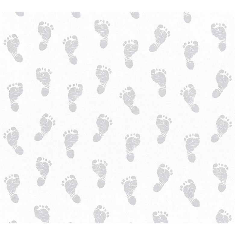 A.S. Création Little Stars   Papier peint enfant - argent, Blanc 