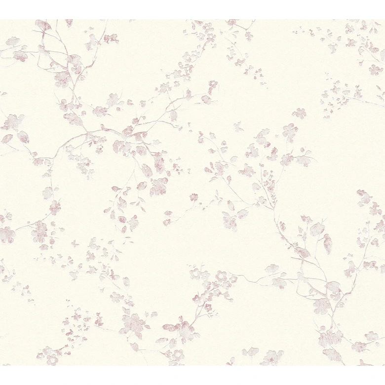 Livingwalls Vliestapete Metropolitan Stories Lola Paris Blumentapete floral creme, lila 