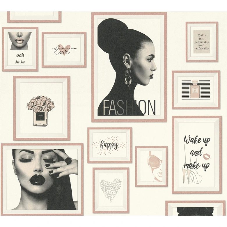 Livingwalls papier peint intissé Metropolitan Stories papier peint Lola Paris beige;noir;blanc 