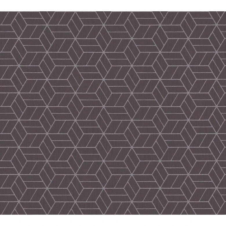 Livingwalls Vliestapete Metropolitan Stories Lizzy London 3D Tapete geometrische Tapete braun, metallic 
