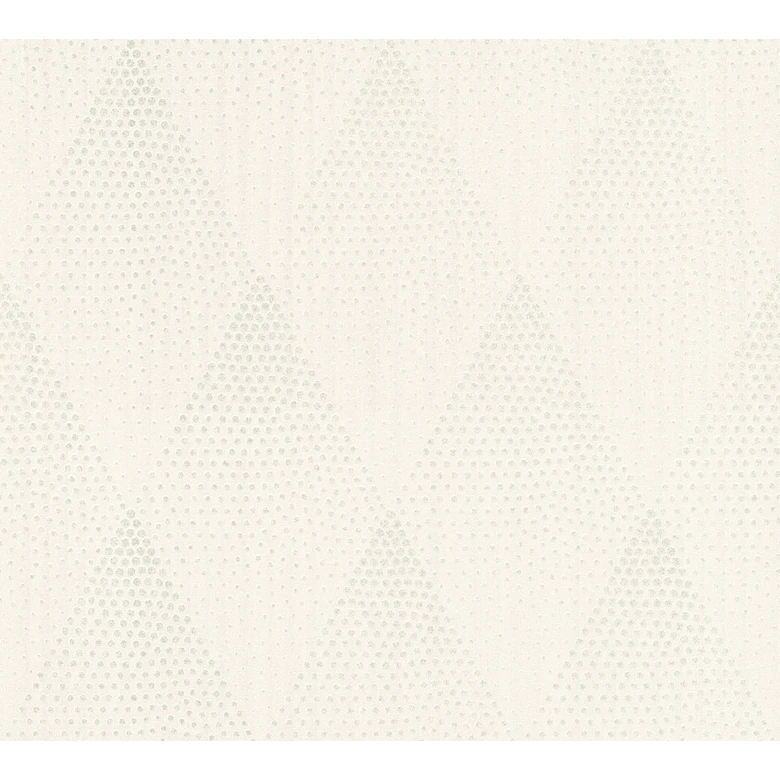 Livingwalls Vliestapete New Walls 50's Glam geometrische Tapete grau, metallic, weiß 