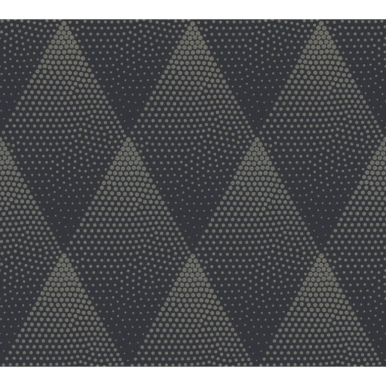 Livingwalls Papier peint intissé New Walls 50's Glam Graphique noir, métallique 