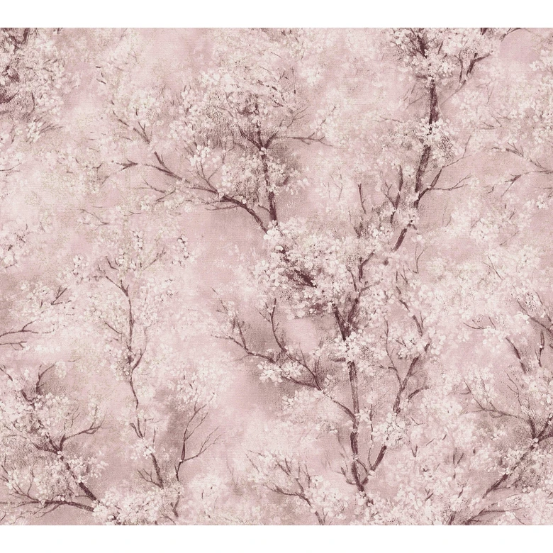 Livingwalls Papier peint intissé New Walls Cosy & Relax floral rose, blanc, crème 