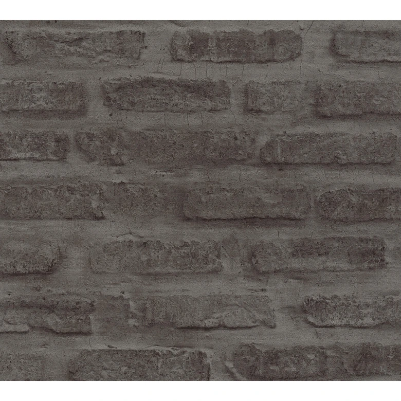 Livingwalls Vliestapete New Walls Loft Living Tapete in Steinoptik Backstein grau, schwarz 