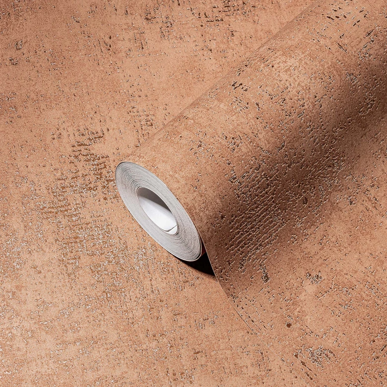 A.S. Création papier peint intissé The BOS - vinyle expansé terracotta, orange 