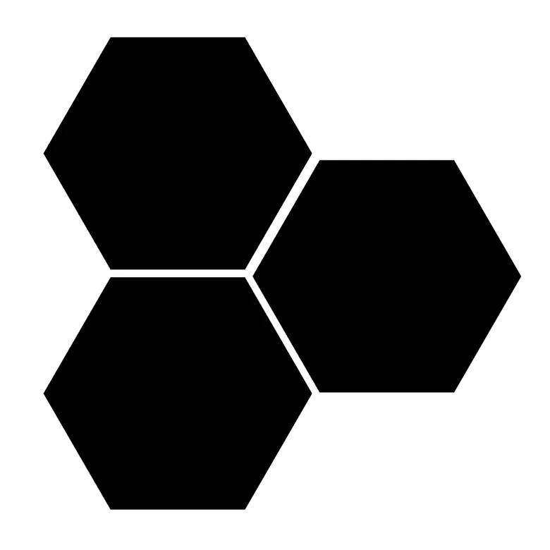Wall sticker Hexagon (set of 3) 