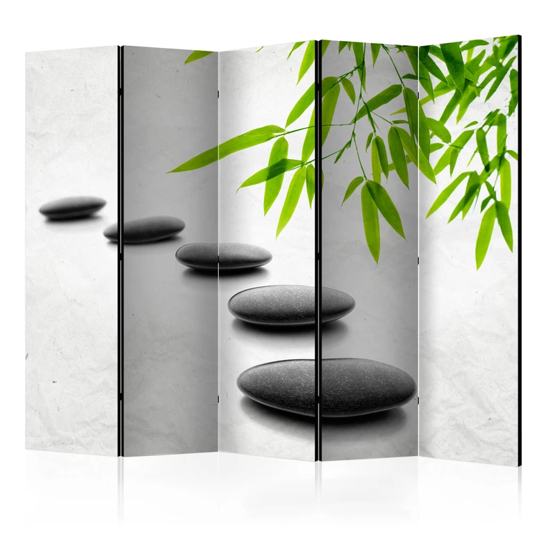 Paravent Séparation de pièce - Pierres zen, 3 pièces 