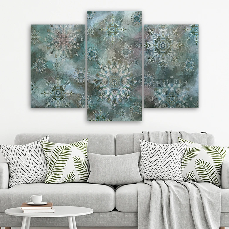 Leinwandbild 3 teilig, Mosaik der Sterne 