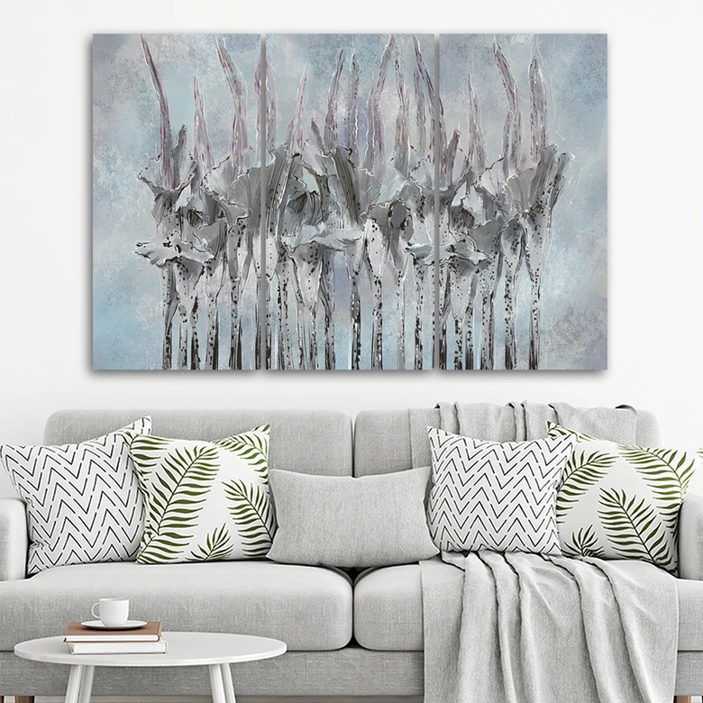 Leinwandbild 3 teilig, Pflanzen Blumen Simnitło 