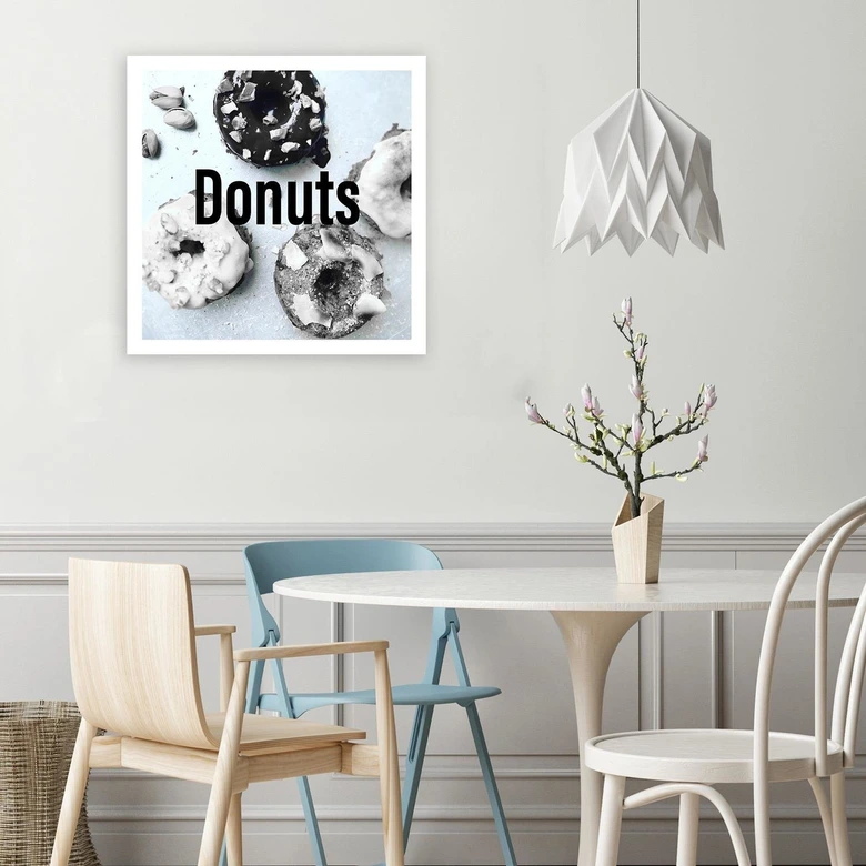 Leinwandbild, Donuts Kuchen 
