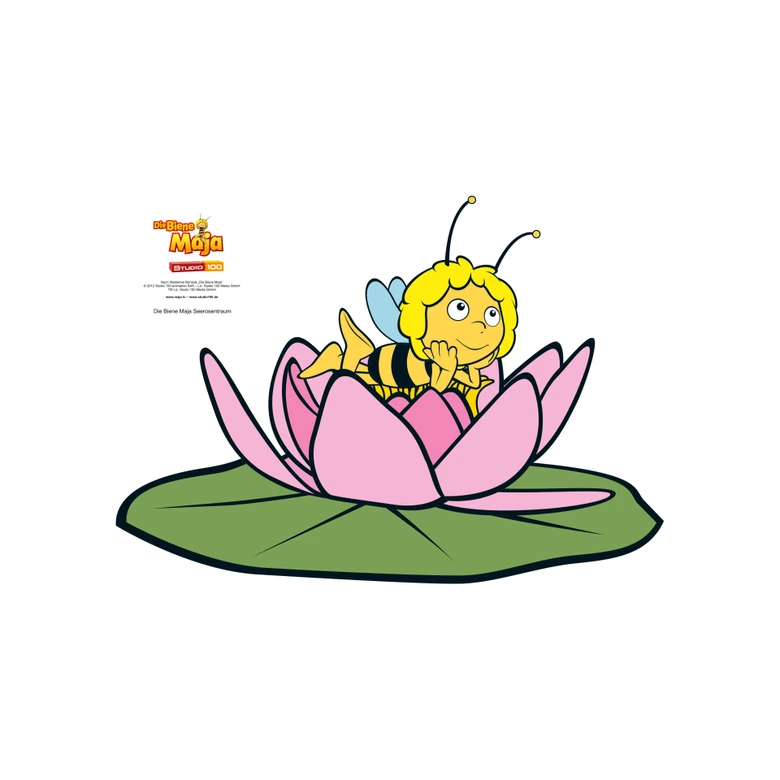 Maya the Bee on a flower Wall Sticker 