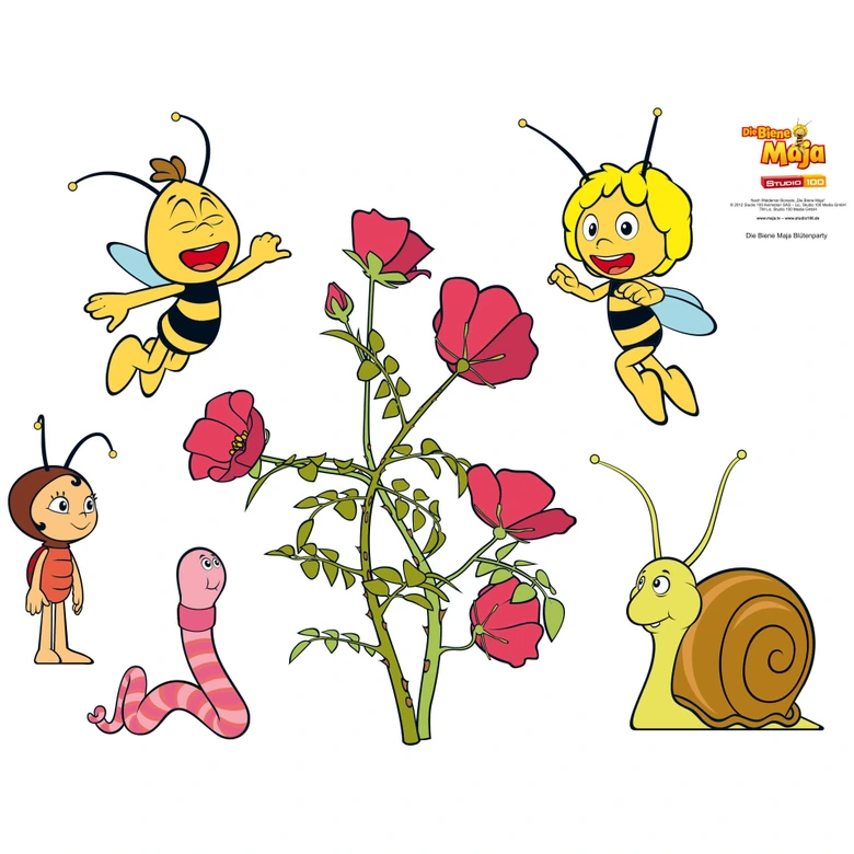 Maya the Bee Flower Party Wall sticker 