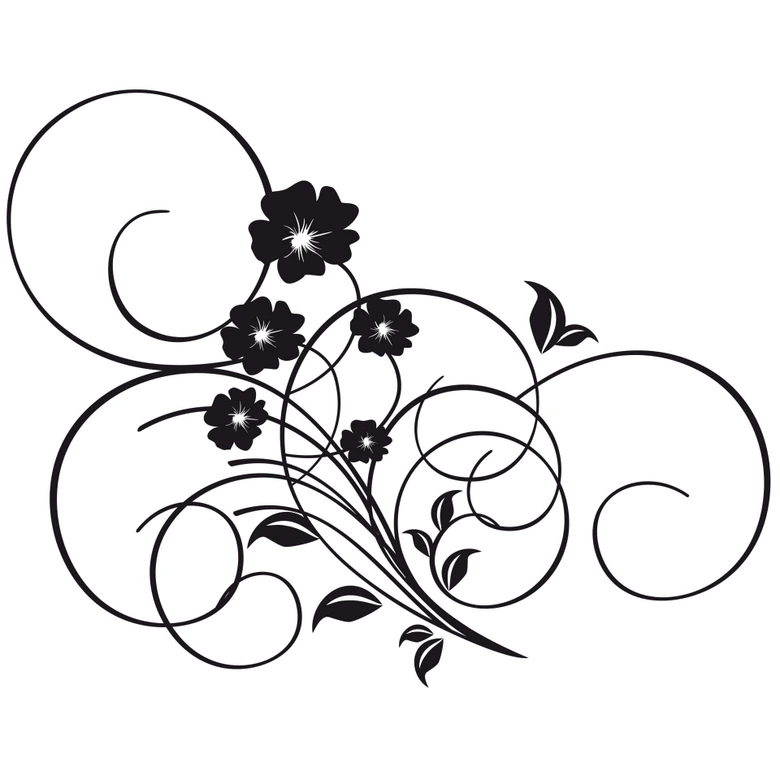 Muursticker Tribal incl. 3 Fotolijstjes 