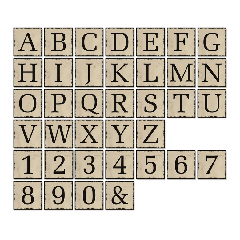 Wooden Decorative Letters - Shabby 
