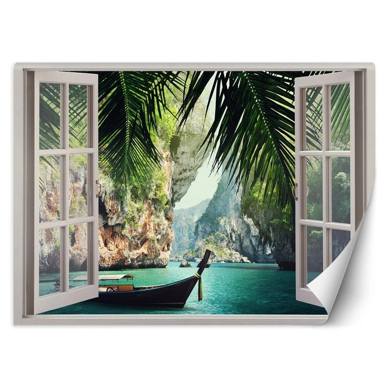 Fototapete Fensterblick Tropische Paradies Bucht 