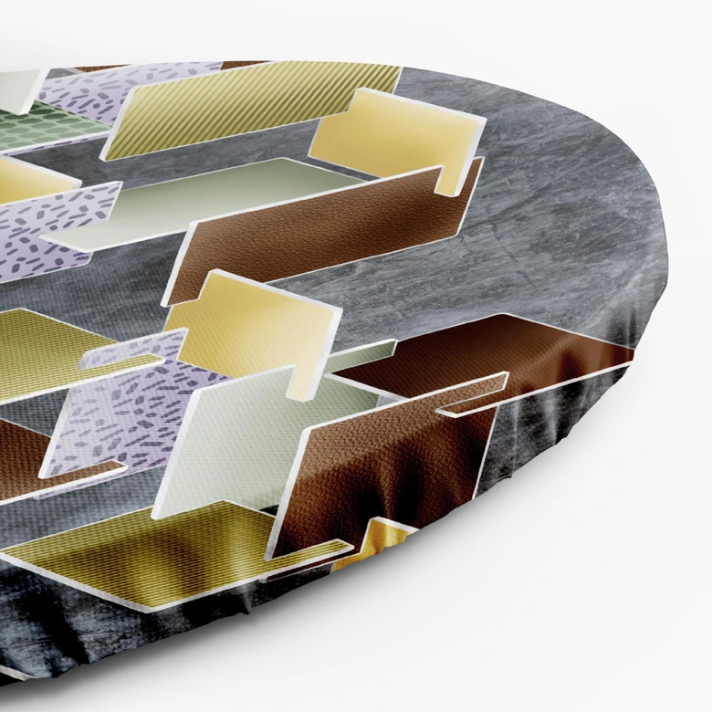 Rundes Leinwandbild Puzzle 3D 