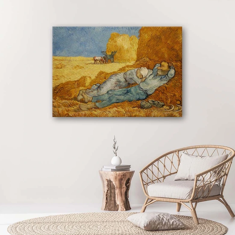 Tableau sur toile, Sieste - Vincent van Gogh 