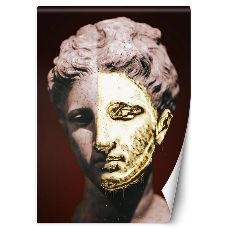 Fototapete, Gesicht Gold 