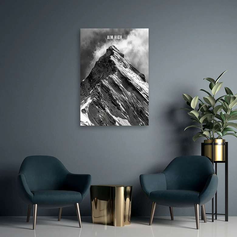 Leinwandbild Berge wollen hoch hinaus 