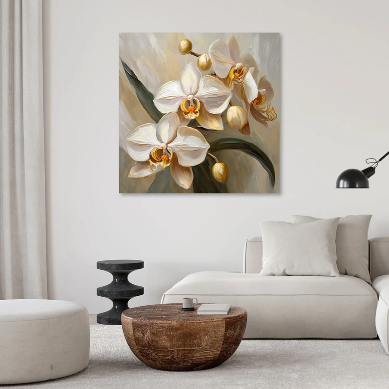 Leinwandbild Orchideen AI 
