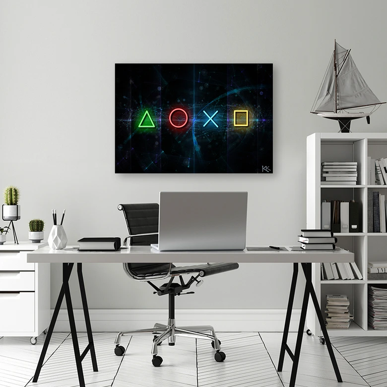 Leinwandbild, Für Gamers Spielkonsole Controller 