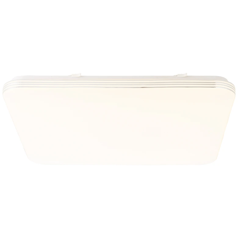 Wand- und Deckenleuchte Amelie, silber, weiß, 54 x 54 cm, Deckenlampe 