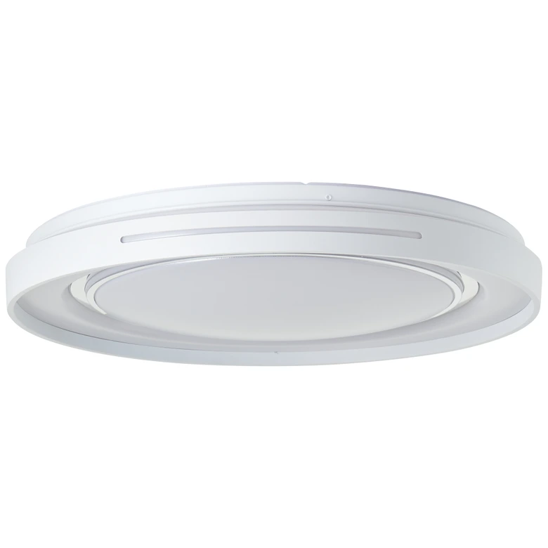 Wand- und Deckenleuchte Aurora, metallic/weiß, Ø 48,5 cm, Lampe 