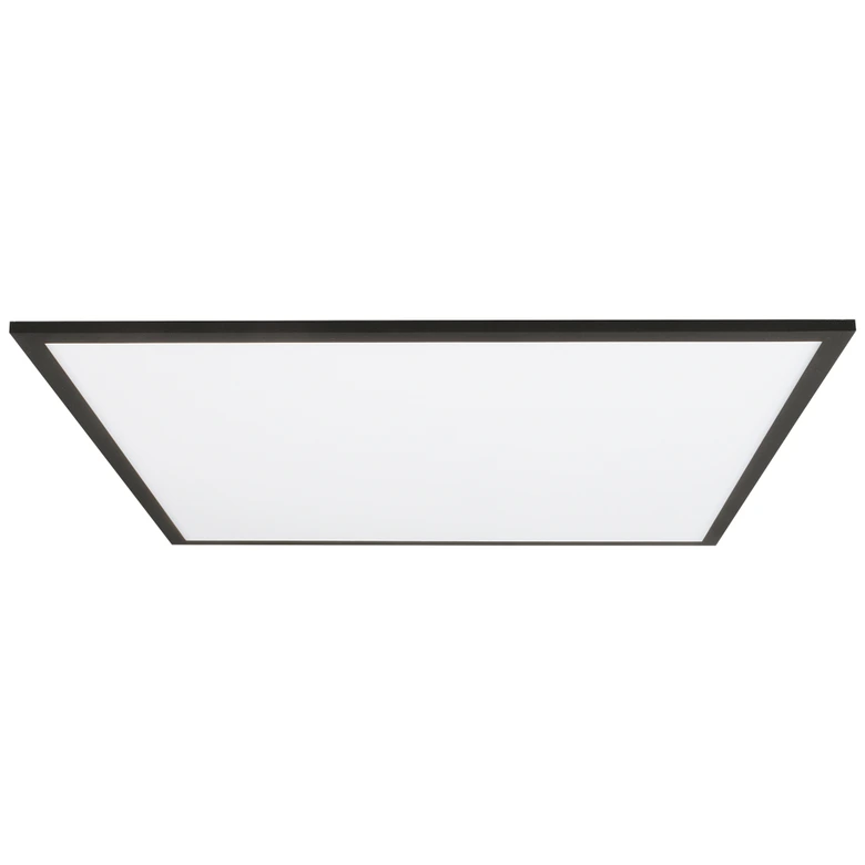 LED Deckenleuchte Constantin, schwarz, 59,5 x 59,5 cm, LED Panel, Warmweiß 