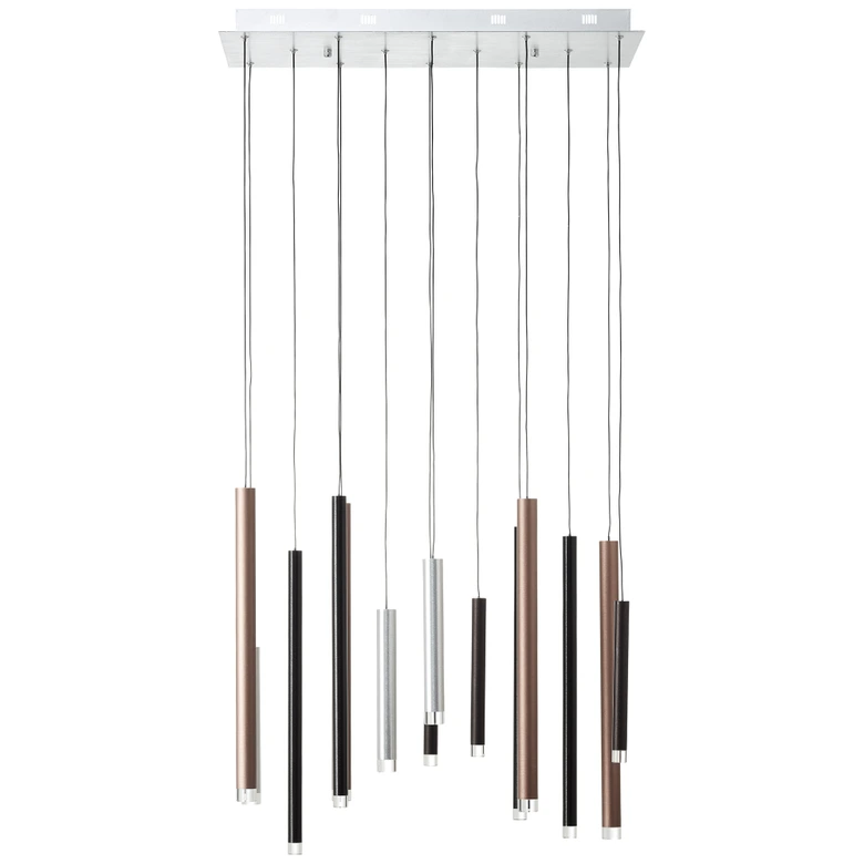 Pendelleuchte Eddy, braun, 180 x 70 cm, Metall Pendelleuchte 