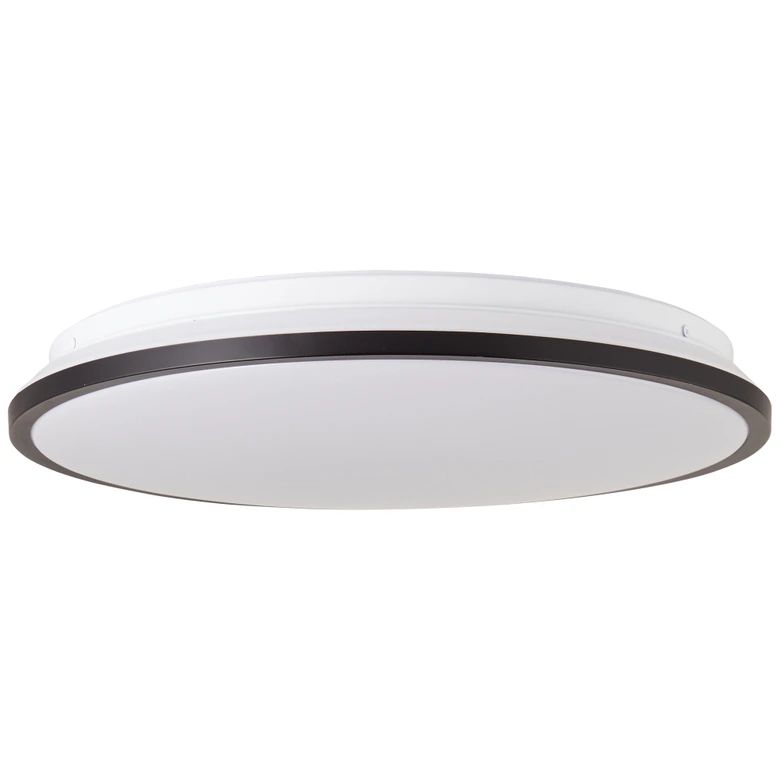 LED-Deckenleuchte Iva, schwarz, ⌀39,5 cm, Deckenlampe mit LED, dimmbar 