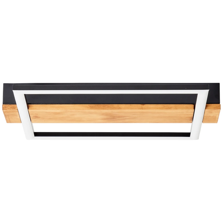 Deckenleuchte Layla, braun, 4,6 x 30 cm, Holz Lampe 