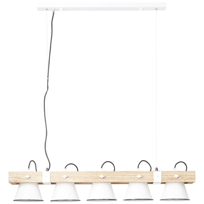 Pendelleuchte Maria, beige, 115 x 95 cm, Holz Pendelleuchte 