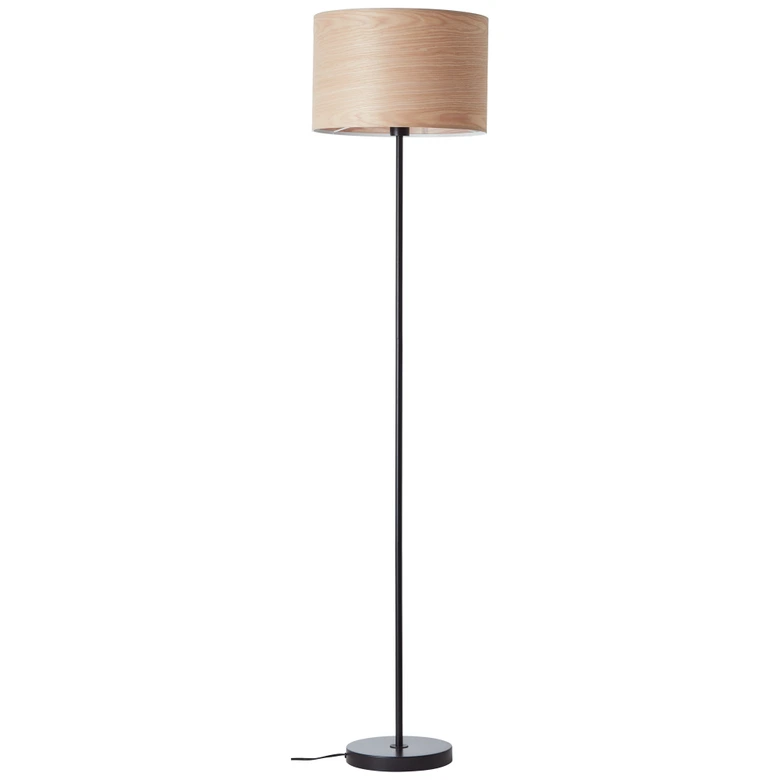 Stehleuchte Michael, beige, 161,5 x 38 cm, Holz Stehlampe, dimmbar 