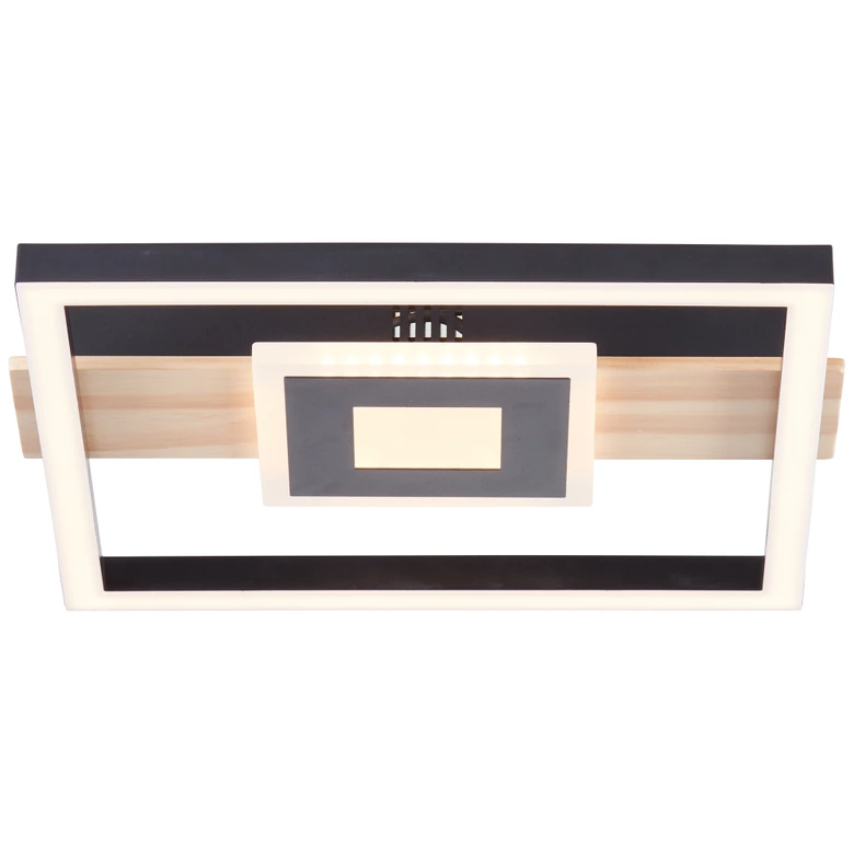 Deckenleuchte Aras, braun, 27,5 x 29,5 cm, Metall Lampe 