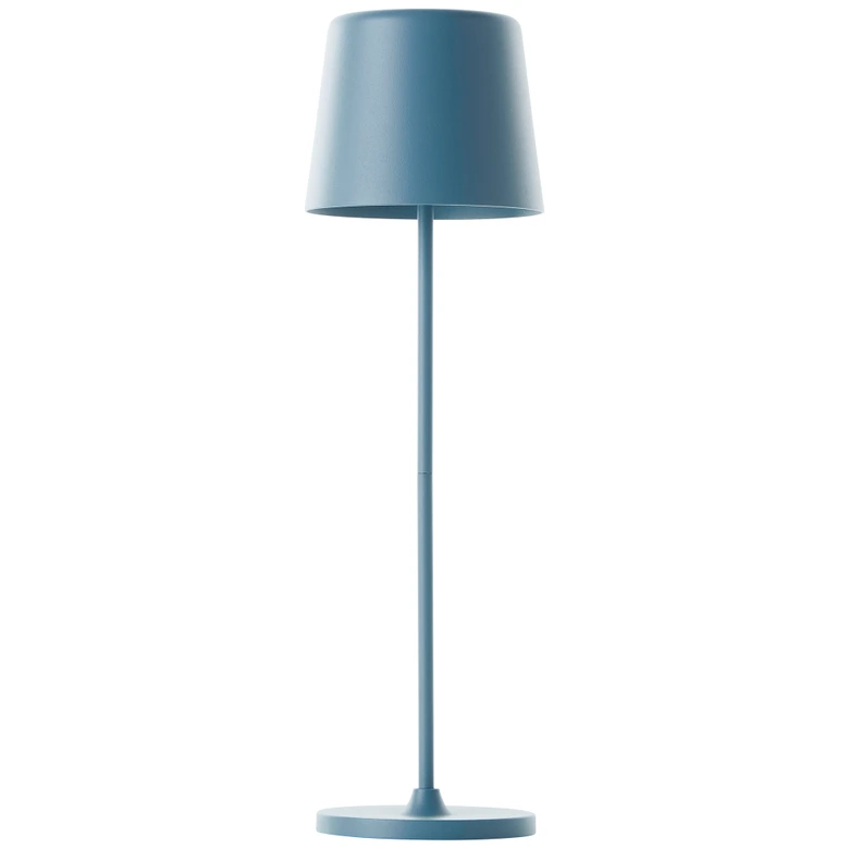 Tischleuchte Cosy, blau, 10 x 37 cm, Metall Tischleuchte Outdoor 
